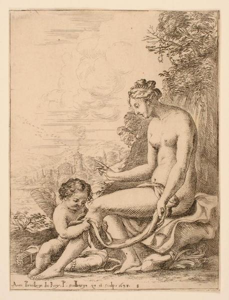 SCOLA D'AMORE (n°08) : Vénus réprimandant l'Amour, Pierre Scalberge, 1638