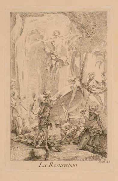 La résurrection, Gabriel Huquier, 1er quart 18e siècle