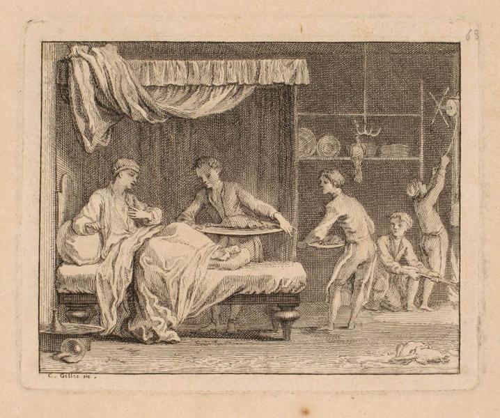L'estomac, Claude Gillot, 1er quart 18e siècle