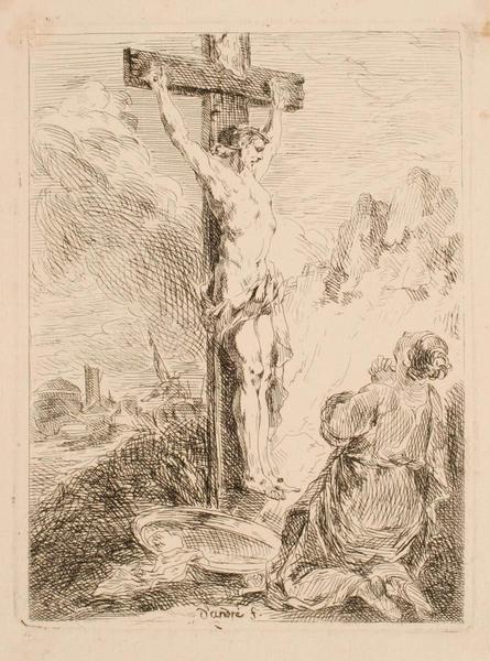 Le Christ en croix, Michel François Dandre Bardon, 18e siècle
