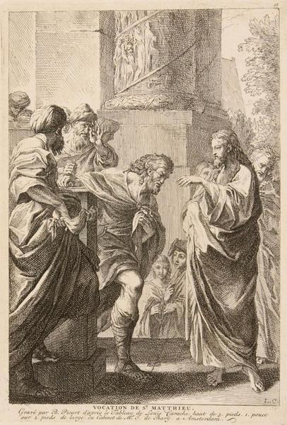 La vocation de saint Matthieu, Lodovico Carracci, 2e moitié 16e siècle, 1er quart 17e siècle, 18e siècle