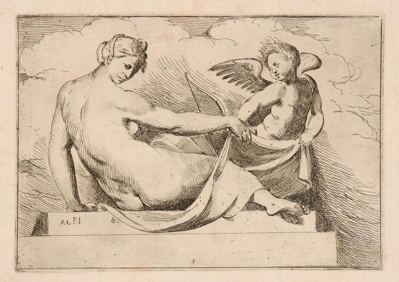 Quatre divinités de Pordenone : Vénus et l'Amour, Odoardo Fialetti, 1598