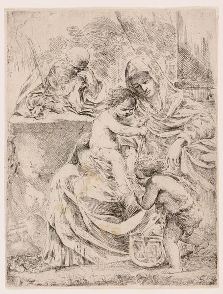 Sainte Famille avec saint Jean, Francesco Amato, 17e siècle