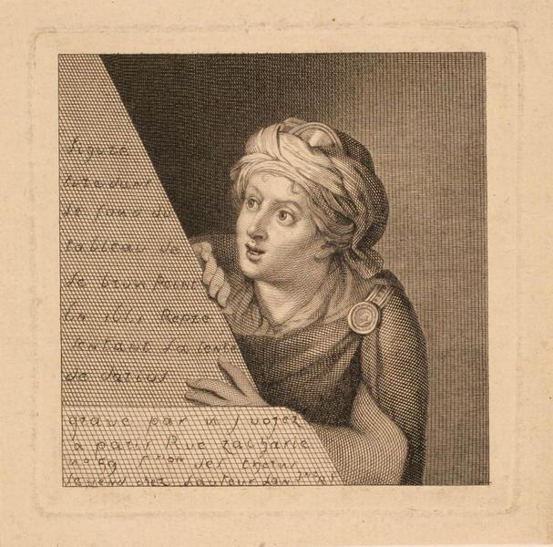 Femme cachée derrière une pyramide, Nicolas Joseph Voyez, 1660,1795