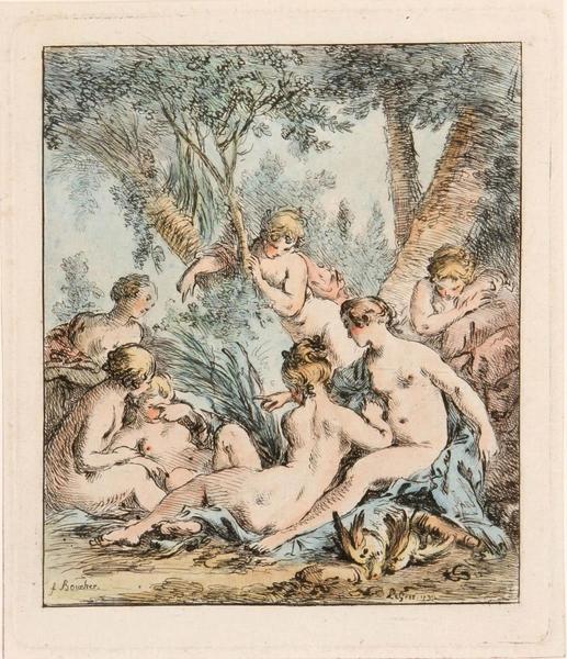 Le repos des nymphes, Sauveur Legros, 1791