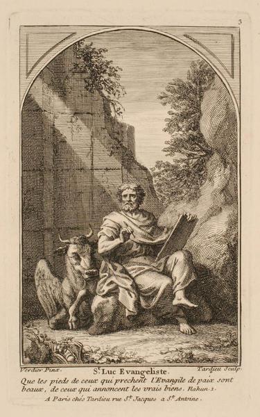 Les évangélistes : Saint Luc, Nicolas Henri Tardieu, 2e moitié 17e siècle, 1er quart 18e siècle