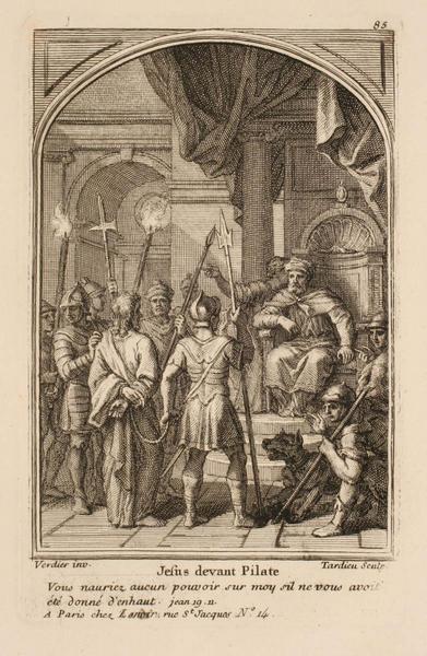 Jésus devant Ponce Pilate, Nicolas Henri Tardieu, 2e moitié 17e siècle, 1er quart 18e siècle