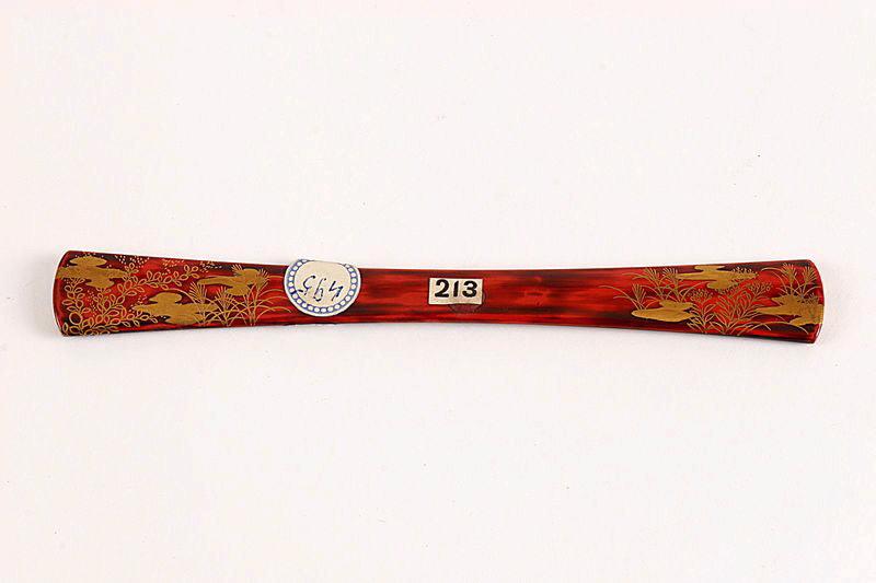 Barrette (Kanzashi) ornée d'herbes de la pampa_0