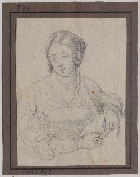 Buste de jeune femme, Grandville, 1825