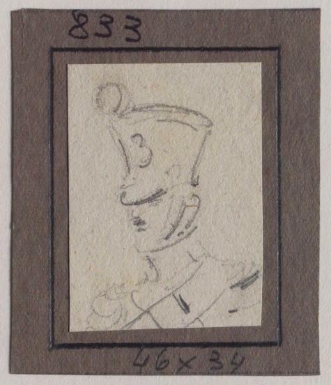 Portrait de militaire, Grandville, 1825