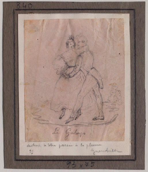 Le galop, Grandville, 1825