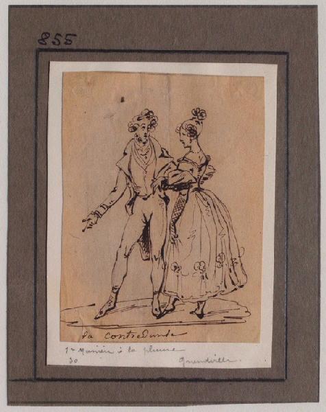 La contredanse, Grandville, 1825