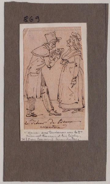 Le diseur de bonne aventure, Grandville, 1825