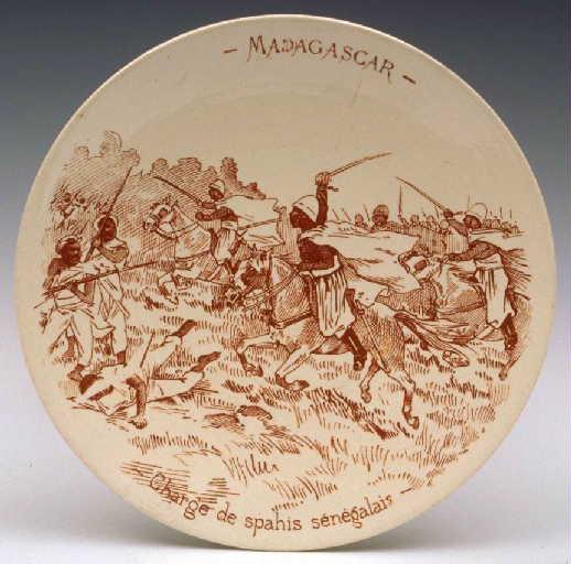 Madagascar : Charge de Spahis sénégalais (Série décorative)_0