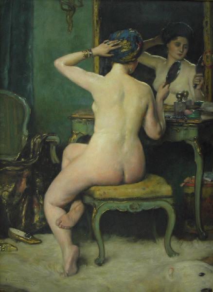 Femme à sa toilette ; Femme au turban_0