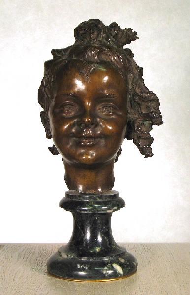 Fillette riant, Denys Puech, 1er quart 20e siècle
