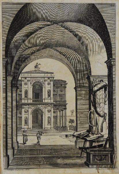 Perspective d'architecture, Claude Goyrand, 17e siècle