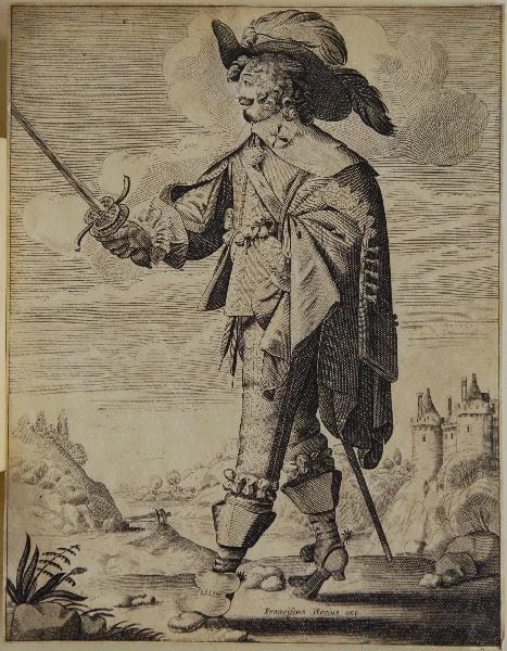 Noble en costume Louis XIII, François Van Den Hoeye, 1ère moitié 17e siècle