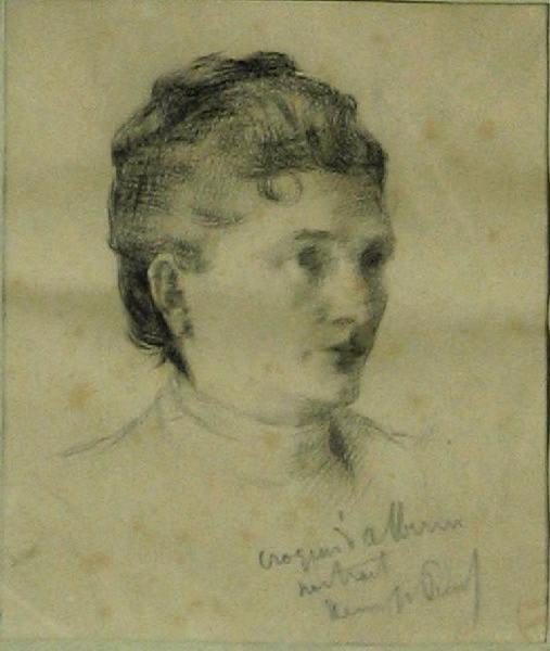 Portrait de femme, Denys Puech, 4e quart 19e siècle, 1ère moitié 20e siècle