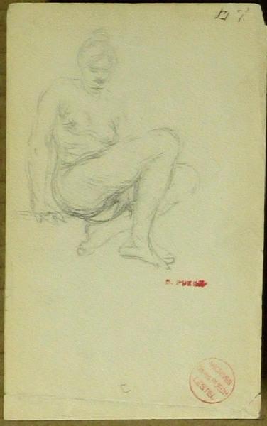 Femme assise, Denys Puech, 4e quart 19e siècle, 1ère moitié 20e siècle