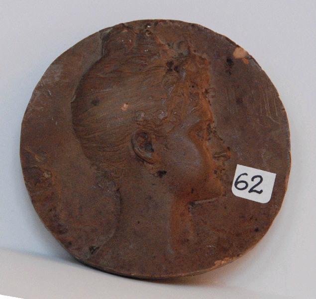 Jeanne Dervillé (médaillon), Denys Puech, 4e quart 19e siècle, 1ère moitié 20e siècle