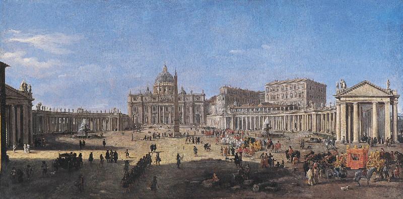La Place Saint-Pierre à Rome, Gaspar van Wittel, 4e quart 17e siècle, 1ère moitié 18e siècle