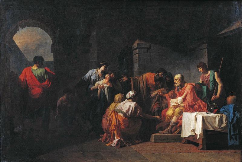 Bélisaire recevant l'hospitalité d'un paysan ayant servi sous ses ordres_0