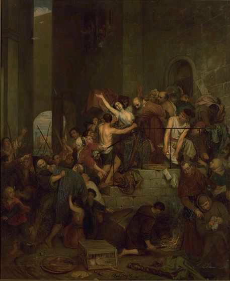 Pillage d'une maison dans le judecca de Venise au Moyen Age_2