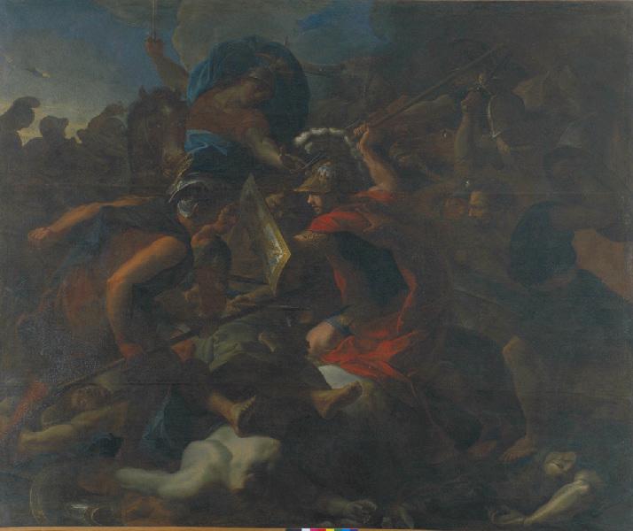 Bataille remportée par les Tectosages sur le Roi Antiochus, Antoine Rivalz, 1702