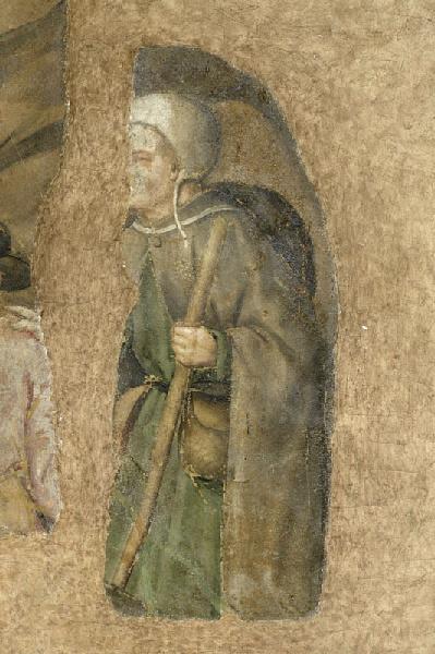 Pèlerinage  au tombeau de sainte Catherine, un pèlerin, 1454