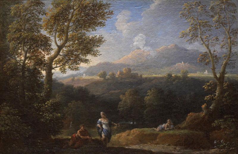 Paysage avec figures (Site d'Italie) (Titre de David Fiozzi) ; Site d'Italie_0