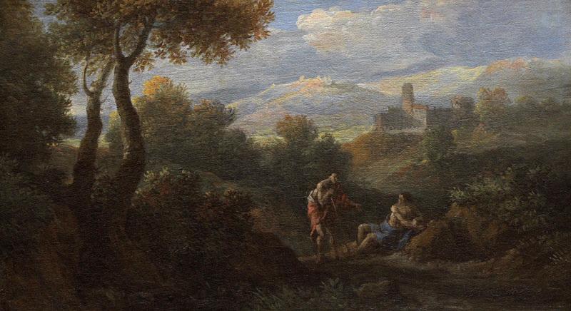 Paysage avec figures (Site d'Italie) (Titre de David Fiozzi) ; Site d'Italie_0