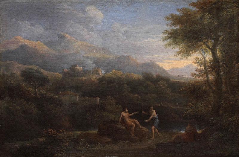 Paysage avec figures (Site d'Italie) (Titre de David Fiozzi), Jan Frans van Bloemen, 1681-1749