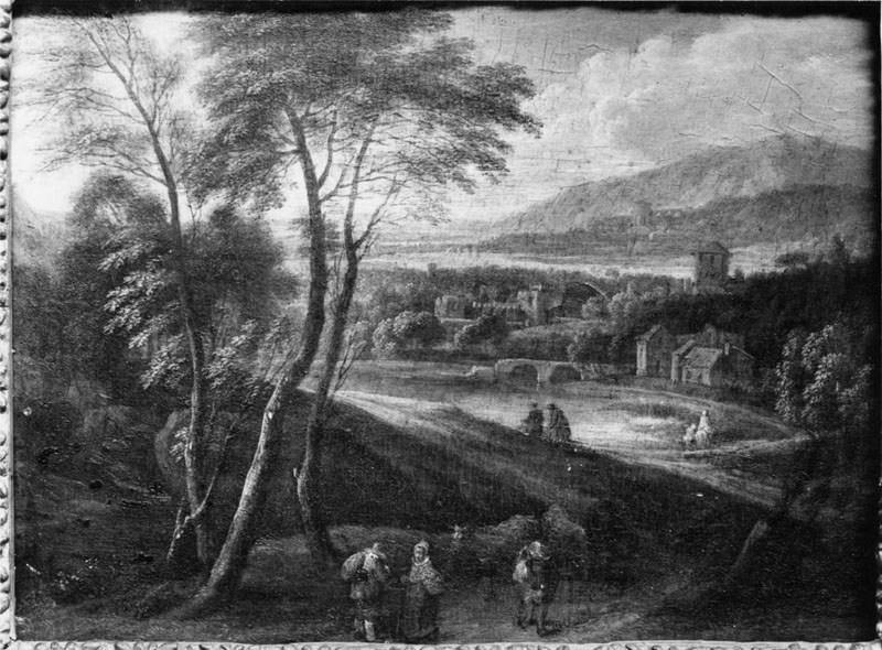 Paysage, Adriaen Frans Boudewyns, 17e siècle