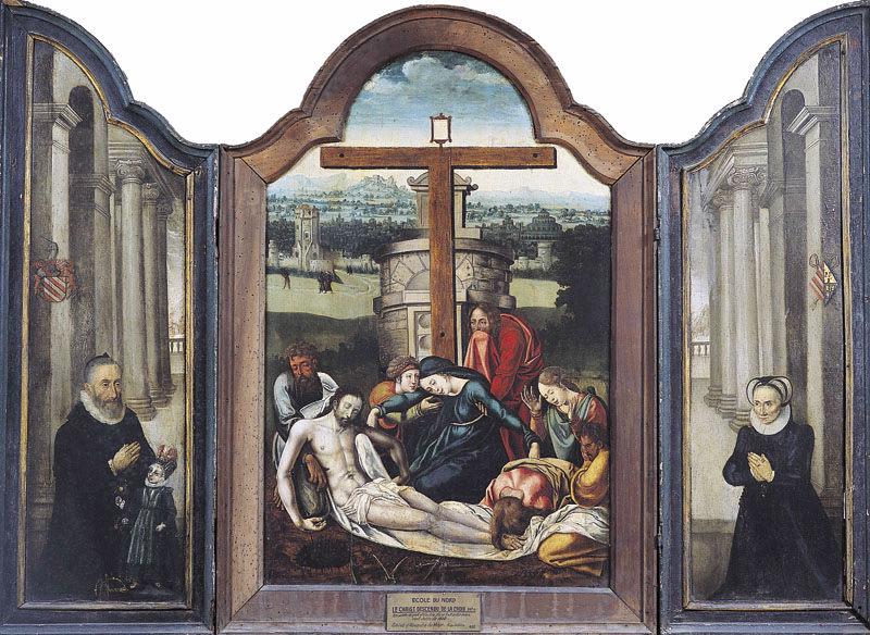 Christ descendu de la croix, donateurs ; Le Christ descendu de la Croix_1
