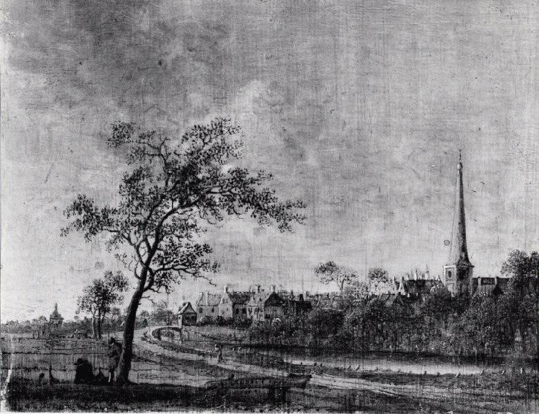 Le Village de Voorburg (Titre de David Fiozzi) ; Paysage, Anthony Jansz van der Croos, 1665