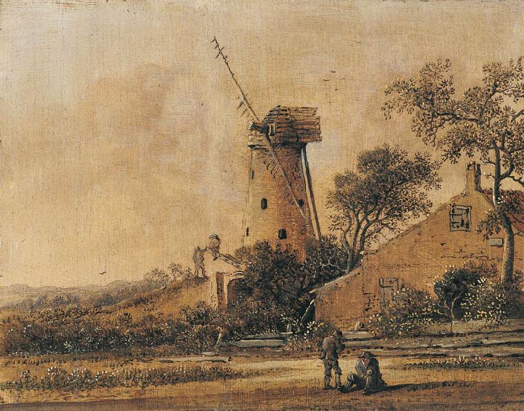 Le Mallemolen ; Paysage, Anthony Jansz van der Croos, 1665