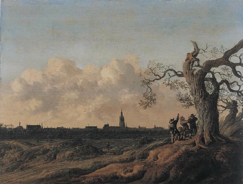 La Haye vue du Nord (Les Dénicheurs d'oiseaux) (Titre de David Fiozzi) ; Paysage (Titre de David Fiozzi)_0