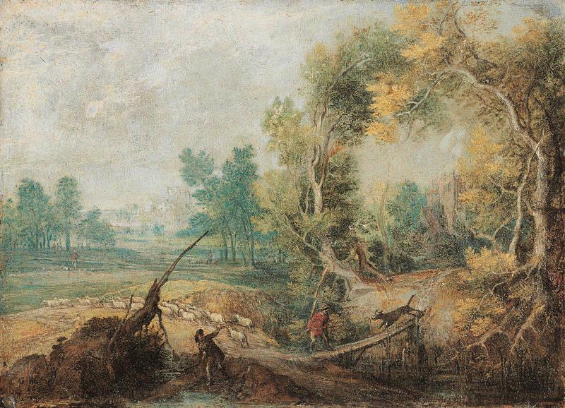 Chasse au loup, Gillis Claesz de Hondecoeter, 1595-1638