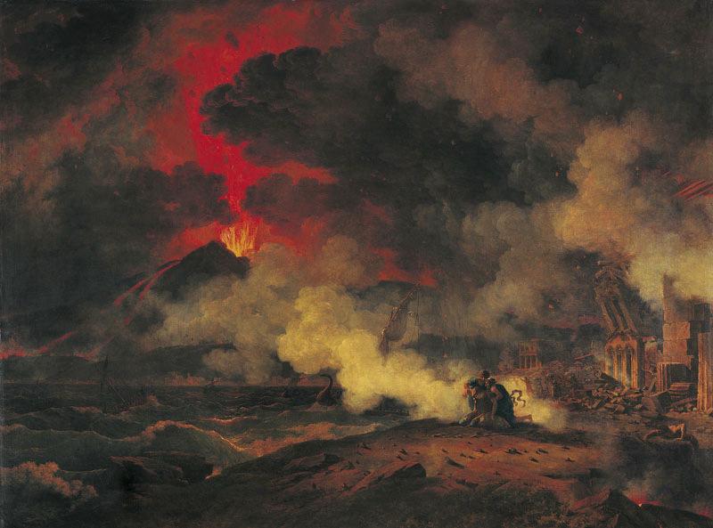 Eruption du Vésuve arrivée le 24 août de l'an 79 de JC sous le règne de Titus_0