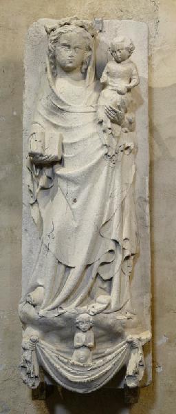 Ame d'un élu conduit auprès de la Vierge à l'Enfant par deux anges (Titre cartel 2007) ; Vierge à l'Enfant surmontant l'âme d'un élu (Ancien titre)_0