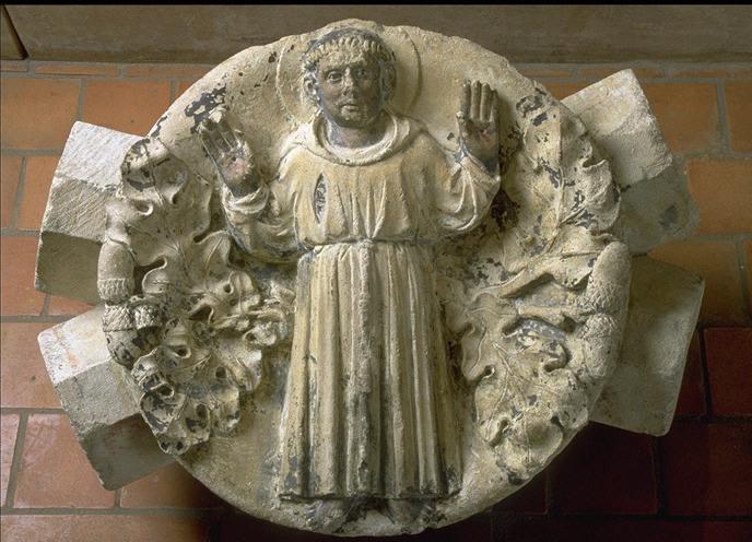 Clef de voûte ornée de Saint François d'Assise (Titre cartel 2007) ; Saint François d'Assise (Ancien titre )_2