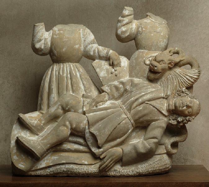 Groupe statuaire à trois personnages dont un étranglé par un monstre (Scène non identifiée)_0