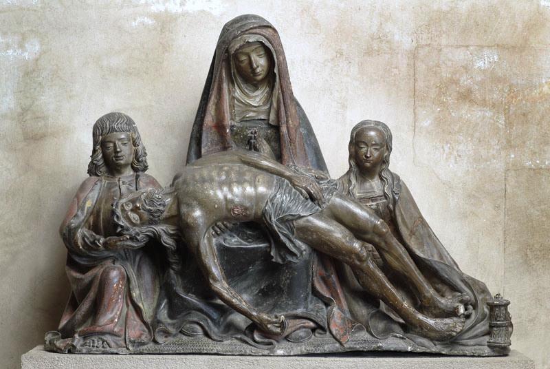 Vierge de Pitié avec saint Jean et sainte Marie Madeleine (Titre cartel 2007) ; Pietà, Jean et Marie Madeleine dite Pieta des Récollets (Ancien titre)_2
