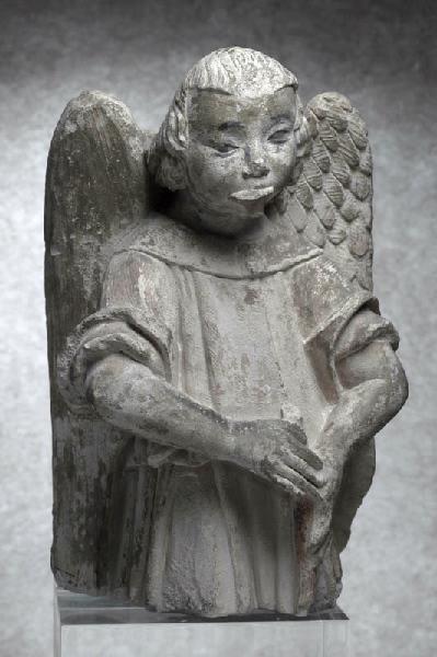 Ange musicien jouant de la trompette ; Ange soufflant dans une trompette (Ancien titre)_0