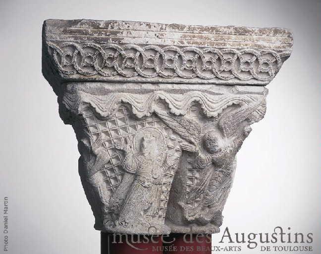 Frise d'oiseaux en entrelacs et rinceaux varies, Deuxieme Atelier De La Daurade, 1120-1130
