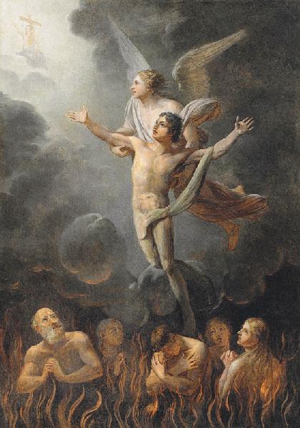 Une âme quittant le purgatoire, Joseph Roques, 1801-1825