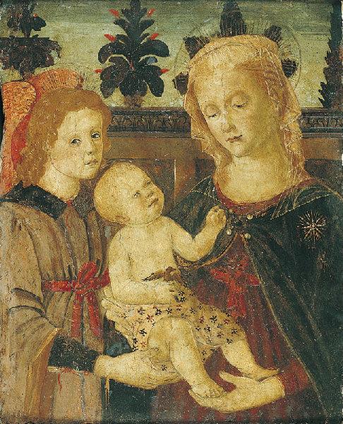 La Vierge, l'enfant Jésus et un ange ; La Vierge l'Enfant Jésus et saint Jean (Titre ancien depuis 1908)_0