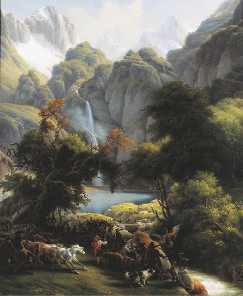 La Chasse à l'ours vers la cascade du lac d'Oo, près de Bagnères-de-Luchon_0