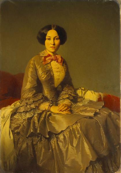 Portrait de Madame Abat d'Orlu, Jean Hégésippe Vetter, 1852